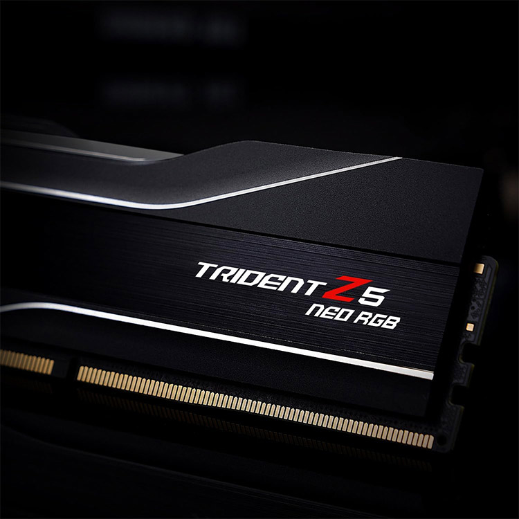 خرید رم G.Skill Trident Z5 Neo RGB DDR5 - ظرفیت 32 گیگابایت - پک دوتایی - AMD EXPO - سرعت 7200 مگاهرتز - CL34 - سیاه